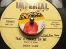 Jimmy Shaw PROMO 1958 x5603 Take A Chance On Me/Big Chief Hug-um An' Kiss-um