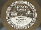 EDISON RECORD #52147 FIVE PENNIES   RED NICHOLS / MY NEW YORK   IRVING BERLIN