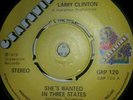 LARRY CLINTON - SHES WANTED IN THREE STATES. Northern Soul.