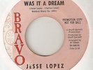 JESSE LOPEZ Was It A Dream BRAVO PROMO OBSCURE  NORTHERN SOUL 45