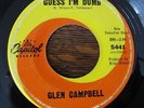 45rpm Record Beach Boys Brian Wilson Guess I'm Dumb Glen Campbell Thts All Right