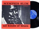 MEMPHIS SLIM: ALL KINDS OF BLUES prestige bluesville LP / MONO DG RVG