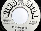 ESSEX IV 45 My Reaction To You / My Heart NEAR MINT Northern Soul CROSSOVER e491