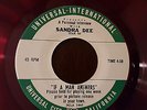 SANDRA DEE BOBBY DARIN IF A MAN ANSWERS INTERVIEW RED VINYL RADIO STATION ONLY