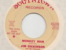 MEMPHIS BLUES GARAGE ROCKER -- JIM DICKINSON  -- MONKEY MAN / SHAKE 'EM ON DOWN