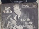 Elvis Presley - Love Me Tender -  Black / White PS + RARER Lined 45