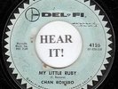 Chan Romero ROCKABILLY 45 (Del Fi 4126) My Little Ruby/I Don't Care Now  RARE
