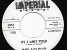 Mod New Breed R&B 45 MARY ANN FISHER It's A Man's World/I Keep Comin' Back For