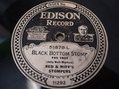 Edison 78 disc Red & Miff's Stompers Jazz Black Bottom Stomp 51878 clean EX