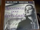 MILES DAVIS ASCENSEUR POUR LECHAFAUD  LP RECORD FONTANA 836-305-1
