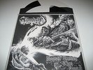HOODED MENACE Never Cross The Dead BLACK/WHITE vinyl lp /300 acid witch NEW