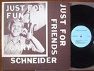 GARY SCHNEIDER Just For Fun PRIVATE LOUNGE DIY Sonovox AUTOGRAPHED LP w/ Photo