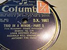 BRAHMS TRIO IN A MAJOR LOUIS KETNER REGINALD KELL ANTHONY PINI COLUMBIA DX1007-9