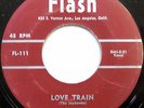 The JAYHAWKS 45 Love Train / Don't Mind Dyin' FLASH label VG++ DOO WOP bb2615