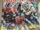 IRON MAIDEN THE NUMBER OF THE BEAST AUTOGRAPHED LP COVER W/ RECORD VERY NICE