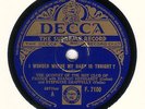 * QHCF w. DJANGO REINHARDT - I WONDER WHERE MY BABY IS TONIGHT - DECCA F-7100