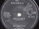 THE PINK FLOYD  SEE EMILY PLAY  UK ORIG  COLLOSAL POP PSYCHE CLASSIC