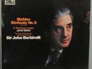 GUSTAV MAHLER SINFONIE NR. 5 SIR JOHN BARBIROLLI ORIG EMI GERMANY 2-LP NEAR MINT