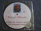 Simple Minds-Someone Somewhere in Summertime 7s Picture-Made in UK-New Wave