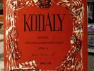 JANOS STARKER-KODALY Sonata for Unaccompanied Cello Opus 8-Orig PERIOD LP #510