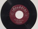 1957 R&B ROCK 45  AMOS MILBURN W/ JOHNNY MANDELL  RUM & COCA COLA   ALADDIN  VG+