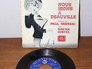 DISQUE VINYLE 45T MUSIQUE DE FILM NOUS IRONS A DEAUVILLE LOUIS DE FUNES, DISTEL