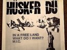 NEW ALLIANCE  Hüsker Dü  org RARE Punk NM 45w/Pic Sleeve In A Free Land