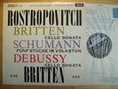 Decca SXL 2298 BRITTEN, SCHUMANN, DEBUSSY Cello Works BRITTEN & ROSTROPOVICH NM