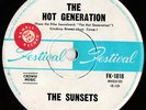 THE SUNSETS-The Hot Generation-Rare Australian 7