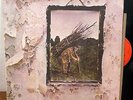 orig UK press LED ZEPPELIN IV ZOSO LP PLUM 2401012 deluxe & porky pecko VG+/EX