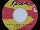 Northern Soul 45 BETTY LAVETTE What Condition My Condition Is In KAREN HEAR