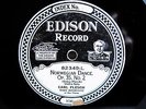 78rpm CARL FLESCH Violin - GRIEG Norwegian Dance - EDISON 82349