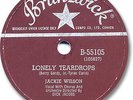 Rare JACKIE WILSON Rock'n Roll 78 RPM Record. Lonely Teardrops