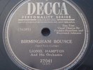 Lionel Hampton & Sonny Parker - Cannon Ball Express / Birmingham Bounce - Decca