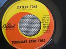 RARE MOD / POPCORN 45 rpm TENNESSEE ERNIE FORD on CAPITOL lb SIXTEEN TONS Nice