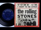 THE ROLLING STONES Come On 45/PS 1st Danish UK Export Decca F.11675 1963 EX