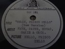 ALICE FAYE JUNE HAVOC Hello Frisco Hello Unreleased 6 Test Pressings 78 RPM '43