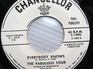 FABULOUS FOUR Everybody Knows I'm Comin Home PROMO Popcorn DOO-WOP VG++ 45 cc845