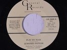 LENNARD PATTON: Play By Play / Instro 45 rare Soul
