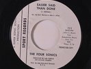 FOUR SONICS: Easier Said Than Done / The Greatest Love 45 (dj) rare Soul