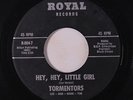 TORMENTORS: Black Coffee / Hey Hey Little Girl 45 (glue residue around label, d