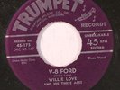 WILLIE LOVE: V-8 Ford / Nelson Street Blues 45 rare Blues & R&B