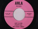 BIG DADDY GREEN: Lady In Red / Mama Ekue Kie Doo 45 (sm label flakes) rare Soul