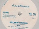 KISS-SURE KNOW SOMETHING/DIRTY LIVIN' RARE RHODESIAN 45 FROM 1979