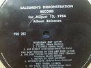 GENE VINCENT 3 TRACKS SALESMEN'S SAMPLE LP 1956 Rockabilly Compilation PROMO M-