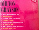 Popcorn R&B LP MILTON GRAYSON Velvet Voice feat. Ain't Necessarily So Famous