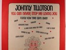 JOHNNY TILLOTSON: You Can Never Stop Me Loving You LP rare Oldies