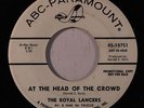 ROYAL LANCERS: At The Head Of The Crowd / Baby, I Love You 45 (dj) rare Soul