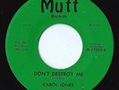 Carol Jones – Don't Destroy Me – RARE Soul Funk 45 HEAR 
