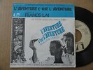RARE  45 TOURS  BOF   *  L'AVENTURE  C'EST L'AVENTURE  * JOHNNY HALLYDAY